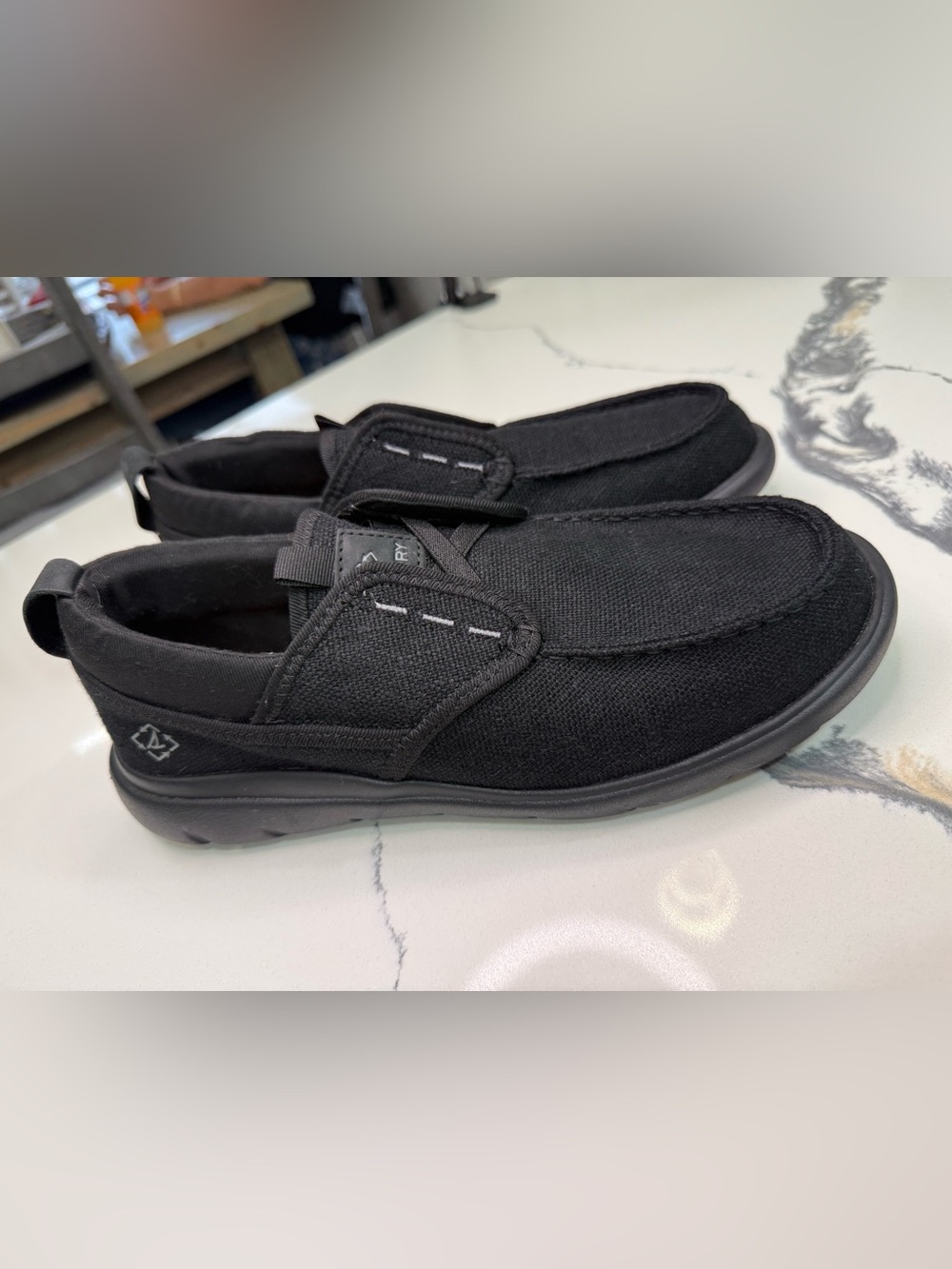 Sperry Top-Sider Men Seacycled Captain Moc Boat Shoes Size US 9W Black Baja